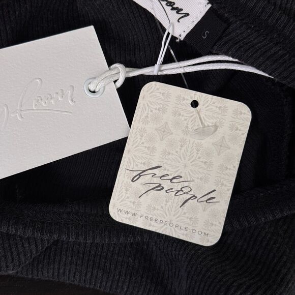 The Laundry Room Black Crop Top with White Gemini Symbol - Picture 4 of 9